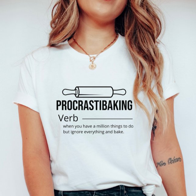 Procrastibaking T-shirt féminin (Créateur téléchargé)