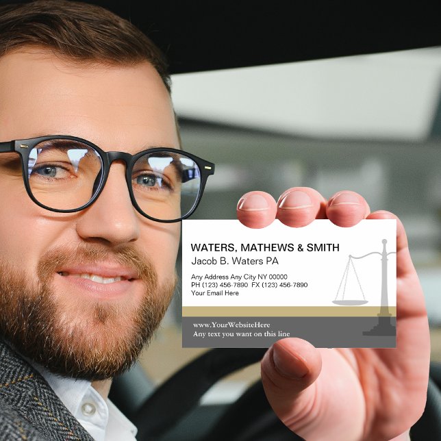 Procureur Carte de visite unique (Créateur téléchargé)