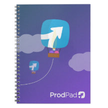 ProdPad ", vers le haut de et loin" carnet
