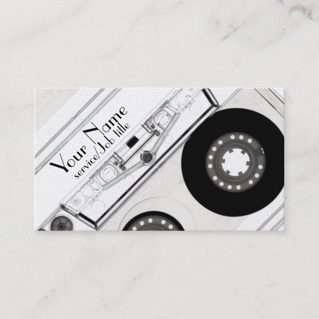 Production de musique audio DJ play carte de visit (Devant)