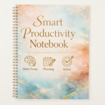 Productivity Notebook Planning & Action Journal