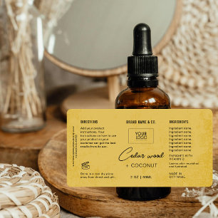 Produit Personnalisable Golden Rustic Étiquette