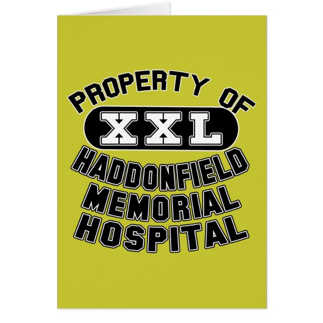 Produits commémoratifs d'hôpital de Haddonfield (Devant)