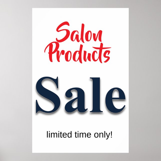 Produits de salon de beauté vente affiches de barb (Devant)