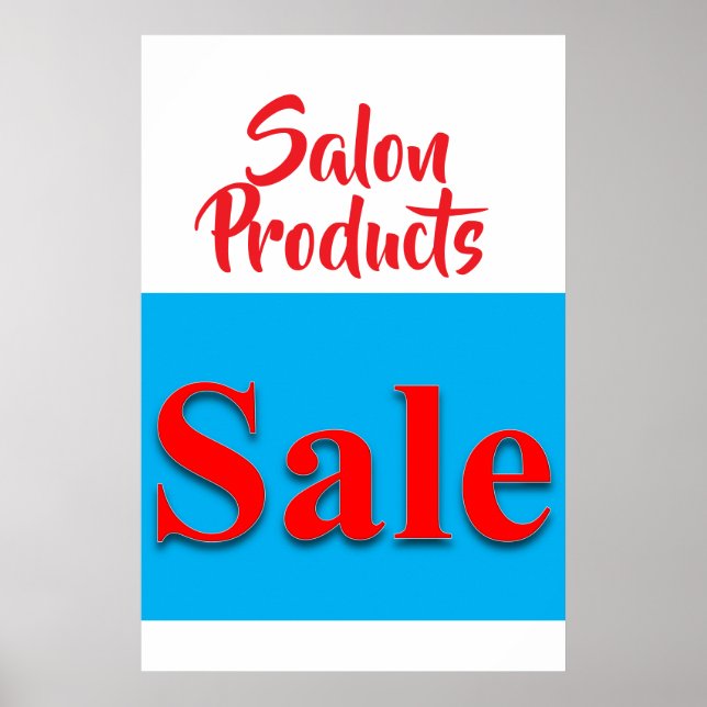 Produits de salon de beauté vente affiches de coif (Devant)