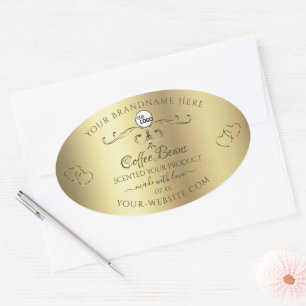 Produits Ornés Or de luxe Coeurs Étiquettes avec l