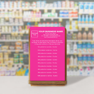 Produits ou services commerciaux sur papeterie ros