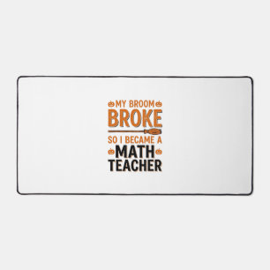 Prof de maths drôle Halloween Balai cassé Design_1