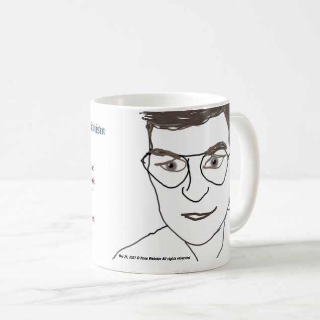 Prof Mattias Desmet Mug par RoseWrites (Devant droit)