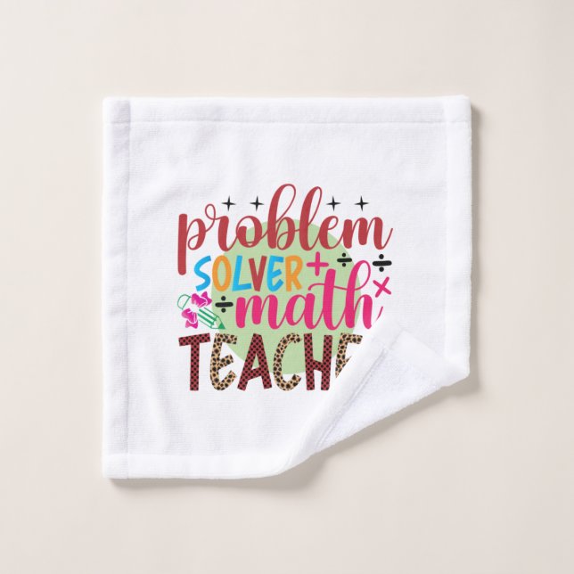 Professeur Cadeaux | Enseignant en mathématiques d (Gant de toilette)