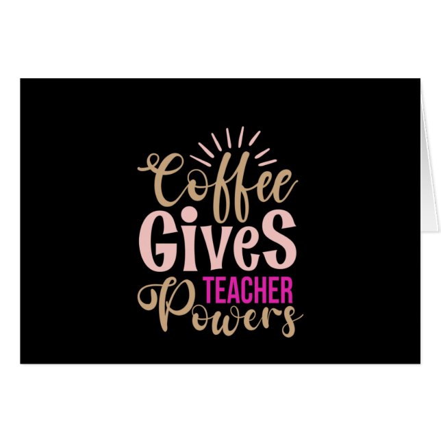 Professeur Cadeaux | Le café donne des pouvoirs d' (Devant horizontal)
