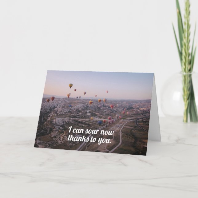 Professeur, Cargiver - Carte de remerciement (Devant)