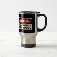 Professeur dans la mauvaise tasse d'humeur