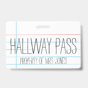 Professeur de classe scolaire - Badge de passeport
