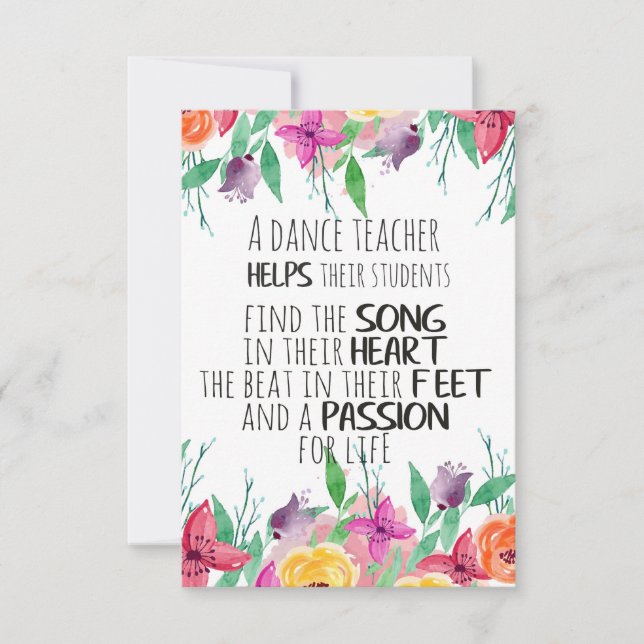 Professeur de danse décor Cadeau d'appréciation po (Devant)