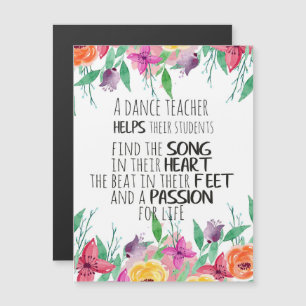 Professeur de danse décor Cadeau d'appréciation po