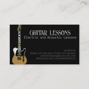 Professeur de guitare Appel de leçons électrique