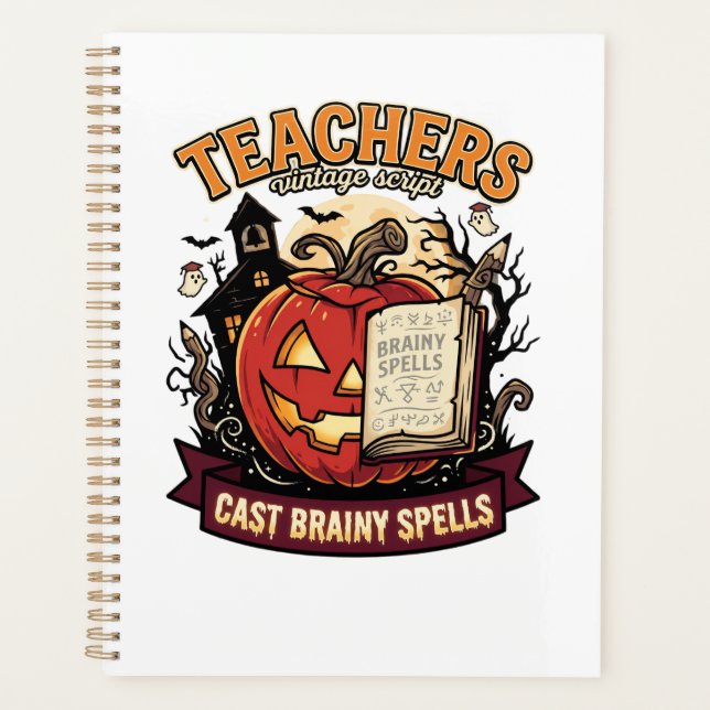 Professeur de Halloween Cerveau Magique (Devant)