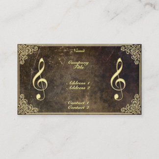 Professeur de Musique - Carte de Visite
