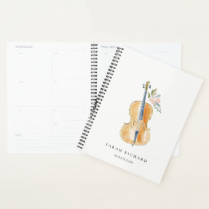 Professeur de musique musicien à l'aquarelle éléga
