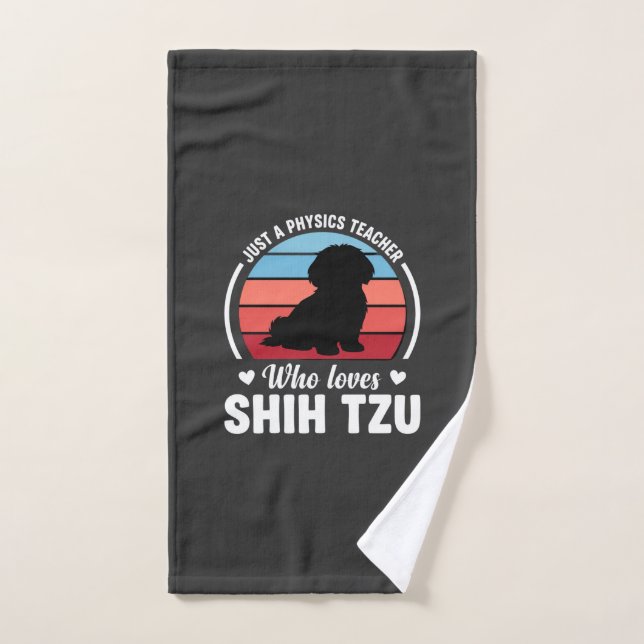 Professeur de physique amateur de chien Shih Tzu (Serviette à main)