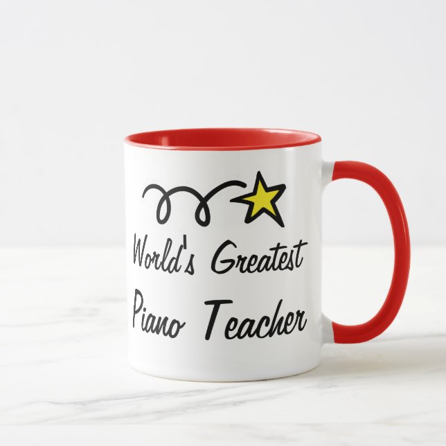 Professeur de piano le plus grand du monde - Tasse (Droite)