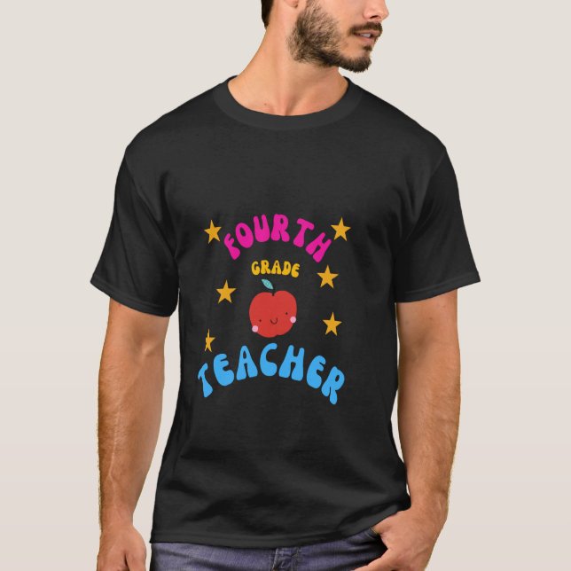 Professeur de quatrième année T-shirt école élémen (Devant)