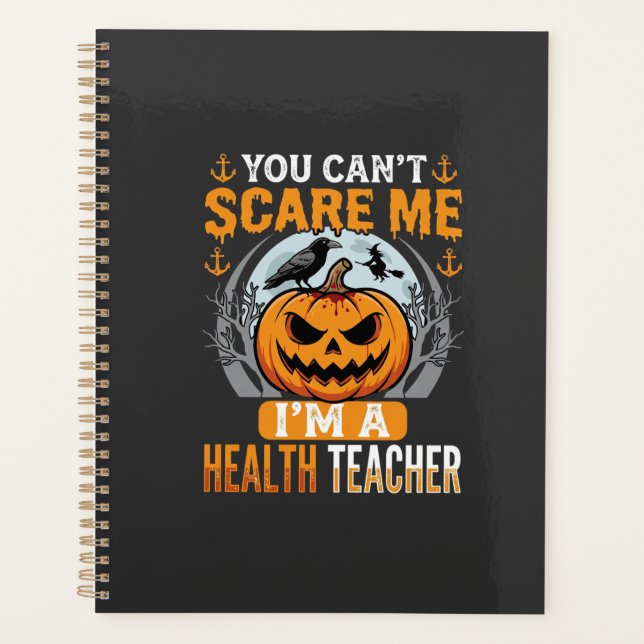 Professeur de santé Halloween Citrouille effrayant (Devant)