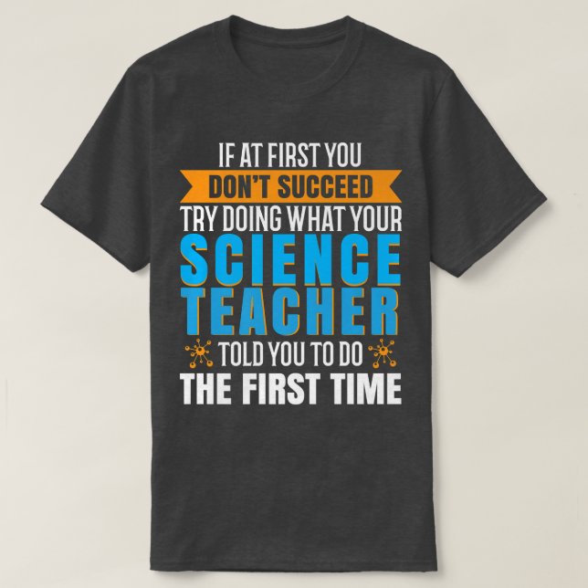 Professeur de science enseignant t-shirt 10222504A (Design devant)