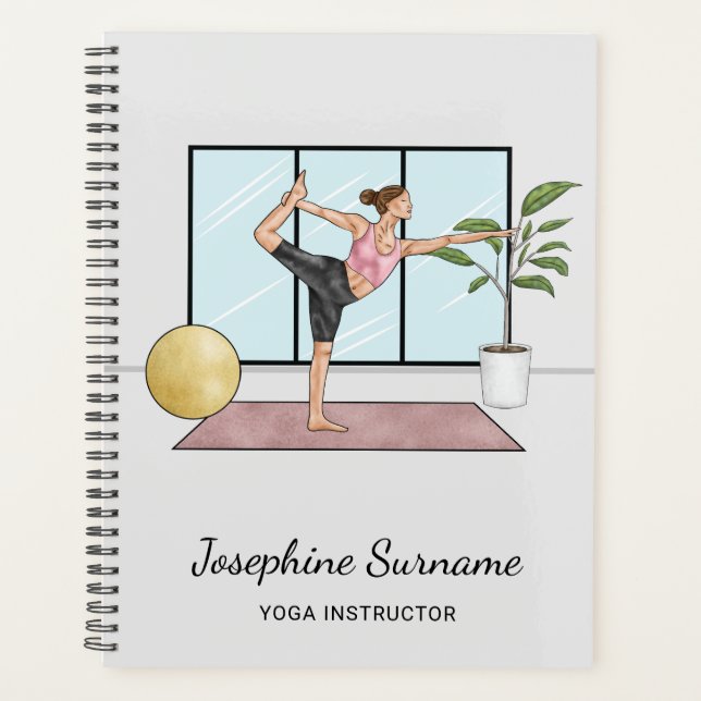 Professeur de Yoga Pose de Danseuse Nom Personnali (Devant)
