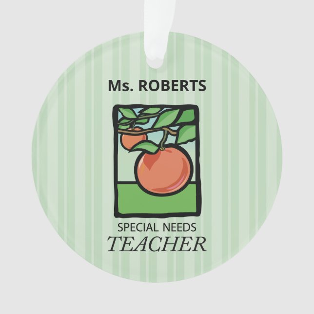 Professeur d'éducation spécialisée Merci, Pomme (devant)