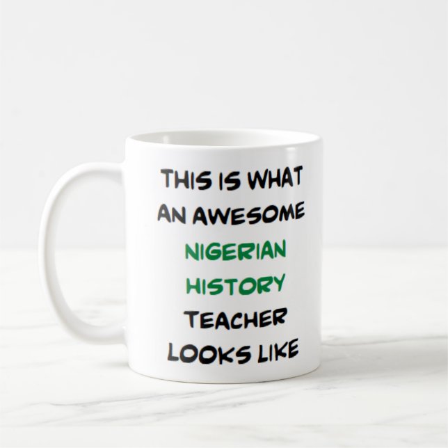 professeur d'histoire nigériane, énorme Mug (Gauche)