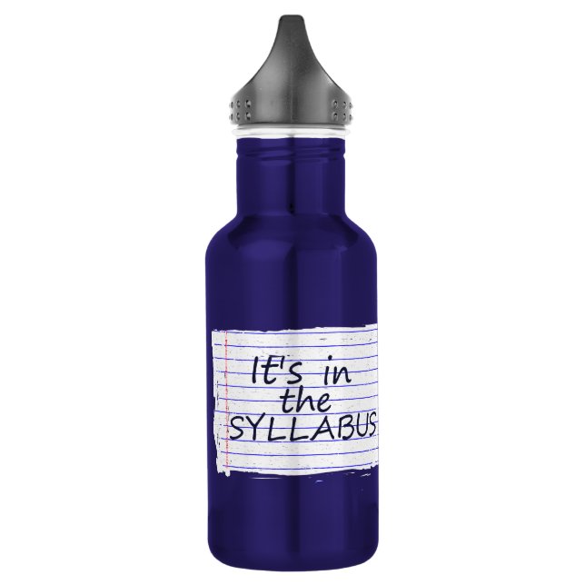 Professeur drôle bouteille d'eau d'université (Gauche)