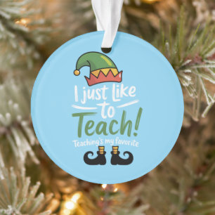 Professeur drôle Noël enseigner est mon préféré
