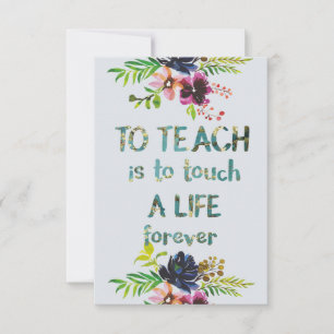Professeur Merci Citation typographie de rentrée s