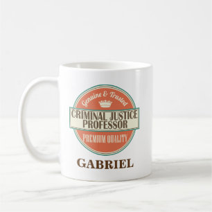 Professeur Mug Gift de justice pénale