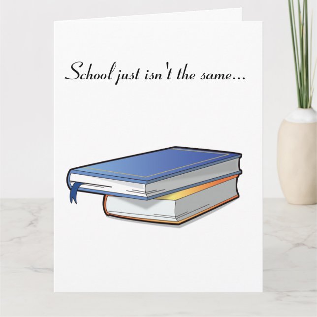 Professeur se tirer bien bientôt grande carte de l (Devant)