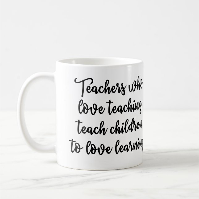 Professeurs qui aiment enseigner la tasse (Gauche)