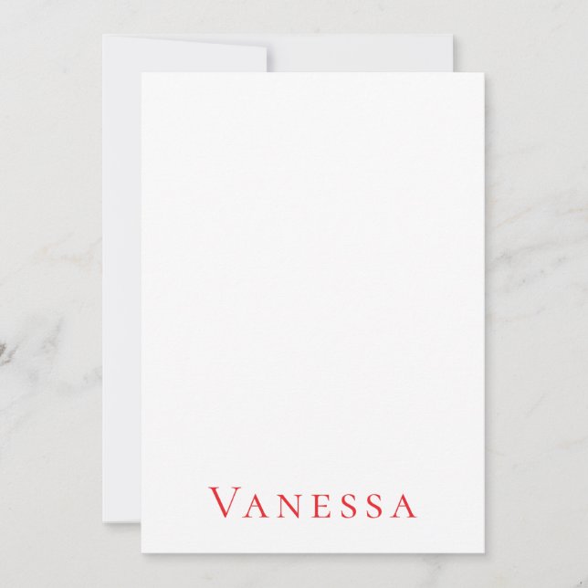 Professional classical font own name custom red (Devant)