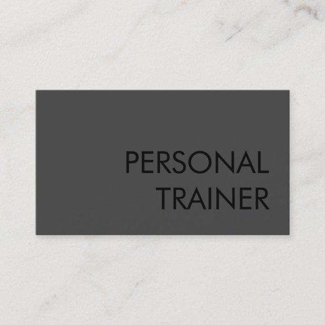 Professional Grey Fitness Carte de visite sportif (Devant)
