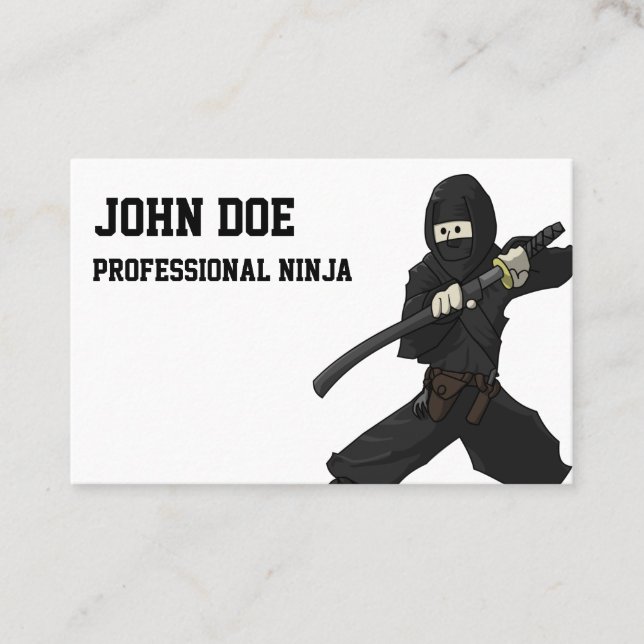 Professional Ninja carte de visite (Devant)