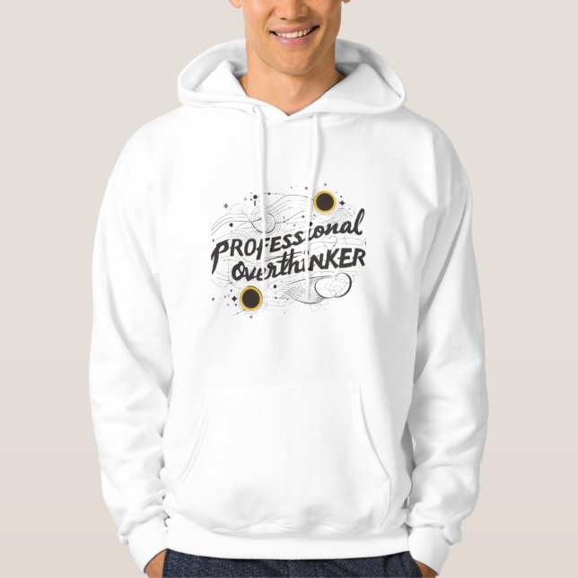 Professional Overthinker – Adult Pullover Hoodie (Devant)