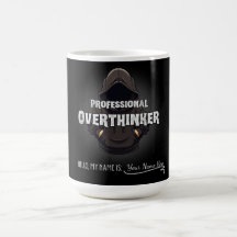 Professional Overthinker Funny Custom Name Mug