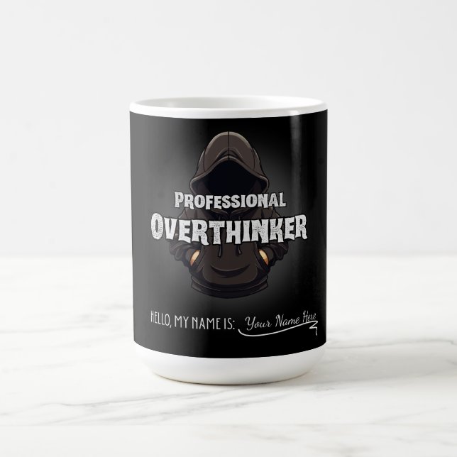 Professional Overthinker Funny Custom Name Mug (Centre)