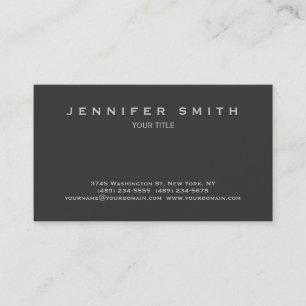 Professional Tendance Carte de visite gris clair