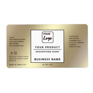 Professionnel chic simple logo étiquette produit o