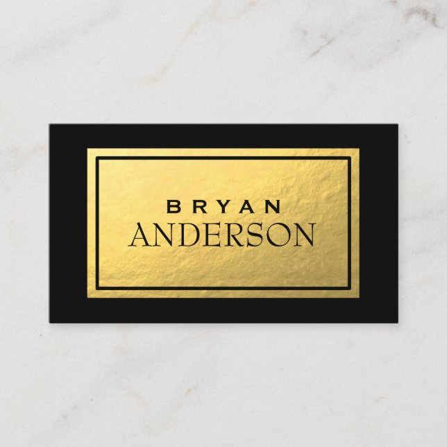 Professionnel - Faux Gold Foil Carte de visite (Devant)