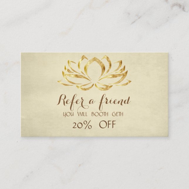 Professionnel moderne, Carte de référence Lotus (Devant)