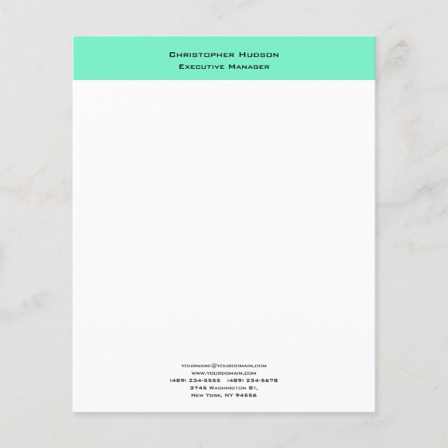 Professionnel Moderne Minimaliste Simple Plain (Devant)