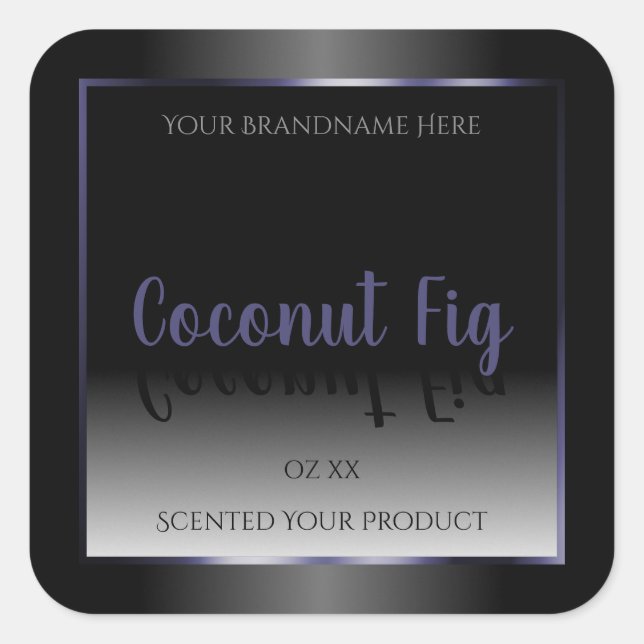 Professionnel noir blanc Produit Étiquette bleu ca (Devant)